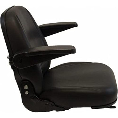 116-2943 Black Seat Fits Bobcat, New Holland, JLG, Caterpillar, Case