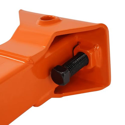 Wutist Sleeve Hitch Adapter Receiver Compatible with 3-Point Hitch - color: Orange