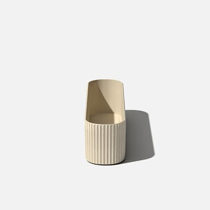 Veradek Demi Series Window Box Planter - Round Outdoor Planter - color: Sand, size: 36 inch