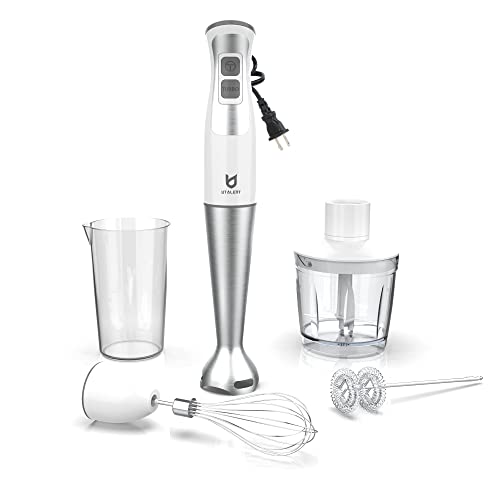 UTALENT Immersion Hand Blender with chopper - Puree Baby Food, Sauce & Soup