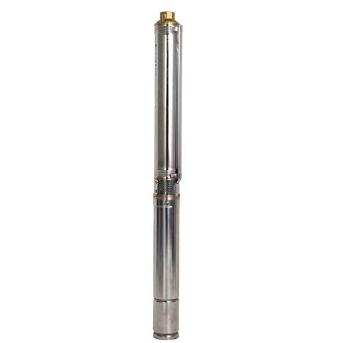Submersible Pumps 2.5" OD Pipe 220V/60HZ 0.75KW 1HP Stainless Steel 1" Outlet Submersible Bore Pump Deep Well Pump with Control Box for Farm Irrigation - size: 220V/60Hz 0.75KW 1HP 1"