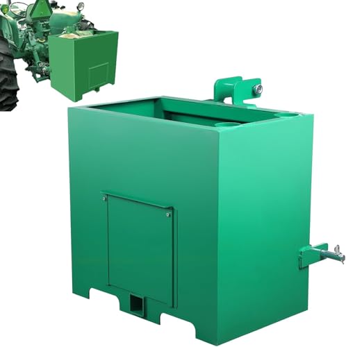 3 Point Ballast Box W/ 2" Hitch Receiver 800 Lbs Capacity 3 Point Category 1 Fits Cat 1 Tractor Attachment