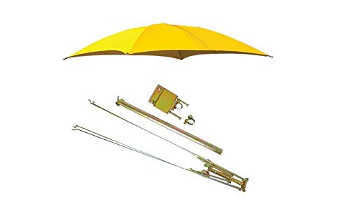 Femco ROPS Yellow Tractor Umbrella Canopy & Canvas Cover w/ Rollbar Mount