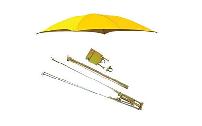 Femco ROPS Yellow Tractor Umbrella Canopy & Canvas Cover w/ Rollbar Mount