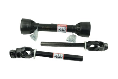 PTO Shaft, 1-3/8" PTO Drive Shaft, 6 Spline Tractor End and Round Implement End PTO Driveline Shaft, Tractor PTO Shaft, 30"-39" Brush Hog PTO Shaft Black, for Finish Mower, Rotary Cutter