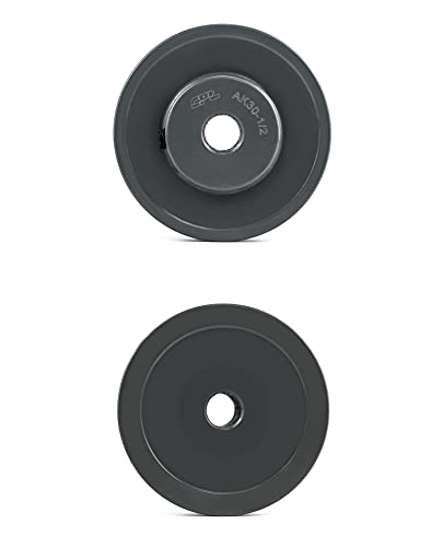QWORK Single Groove Web Sheaves, 3.05" OD 1/2" Bore V-Belt Sheave for V-Belt, AK3012