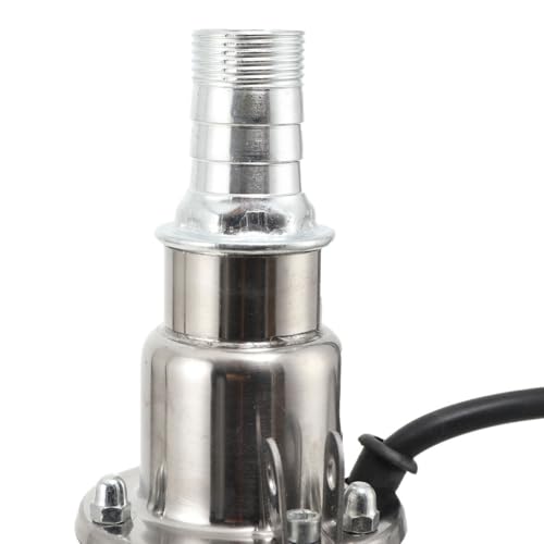 12V DC Submersible Deep Well Pump, Solar Water Pump - Black