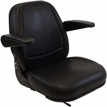 116-2943 Black Seat Fits Bobcat, New Holland, JLG, Caterpillar, Case