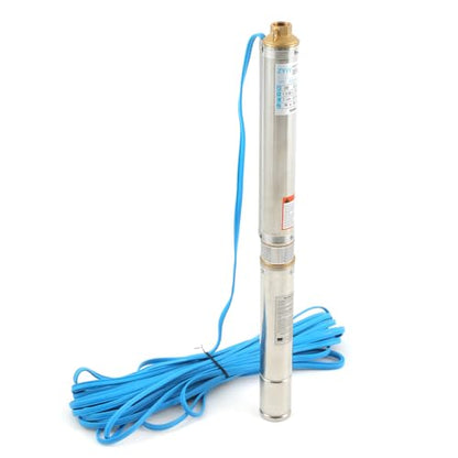 3/4Hp 3In Stainless Steel Deep Well Submersible Pump 220V,60Hz Water Pump 295ft Head 18GPM Pump with 66ft Cable 1"Outlet Water Well Pump for Industrial Agricultural Irrigation Home Garden Use - size: 3SDM214-220V/60Hz-3/4HP