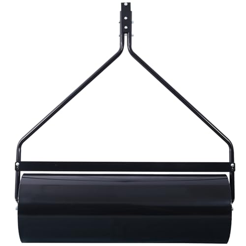 Geelife Iron Garden Lawn Roller with 26-Gallon Capacity, 40" Width, ATV Tow-Behind, Black