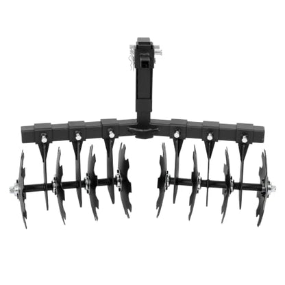 WUTIST 35" Disc Harrow Plow Attachment Compatible with All ATVs, UTVs - color: Black