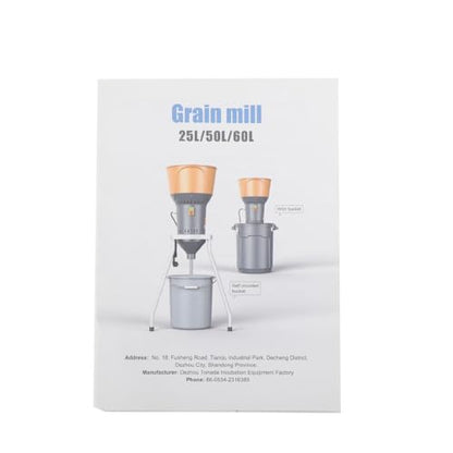 Grain Mill Corn Grinder, 1000w Electric Feed Grinder Mill 25L - size: 25L Round