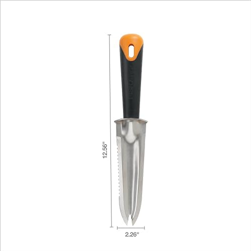 Fiskars Steel Garden Knife, Multi-Purpose Weed Puller Gardening & Yard Tool