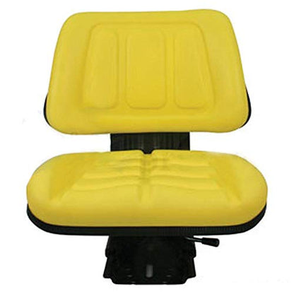 T333YL Yellow Universal Trapezoid Seat Fits John Deere, Massey Ferguson