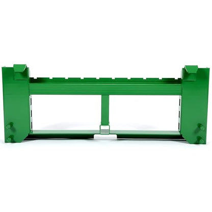 Garvee 2500 Lbs Skid Steer Pallet Fork Frame for JD Tractors, Green - color: Green-2500lbs-jd