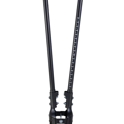 VEVOR 57.5" Post Hole Digger, Heavy Duty Post Hole Digger with Carbon Steel Measurement Handle, Manual Hole Digger with Metal Blade, for Digging, Cultivating, Yard Work, Gardening - style: Carbon Steel