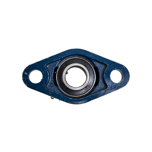 Jeremywell UCFL204-12 Pillow Block Bearing (2 Pack), 3/4 inch Bore, 2-Bolt Flange Mounted, Solid Base, Self-Alignment - size: UCFL204-12