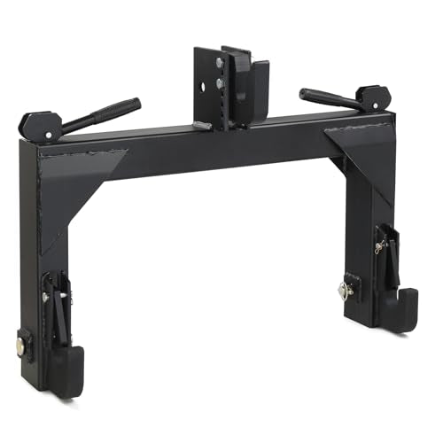 3 Point Quick Hitch Receiver 3000 lbs 3-Pt Attachments - color: Black
