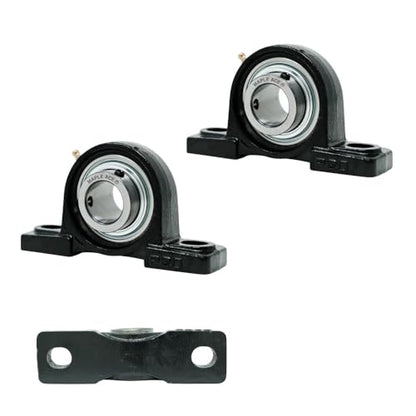MAPLE ACE UCP212-36 Pillow Block Bearing 2-1/4" Bore, 2-Bolt, Self-Aligning, Solid Base, Heavy Duty (Qty 2)