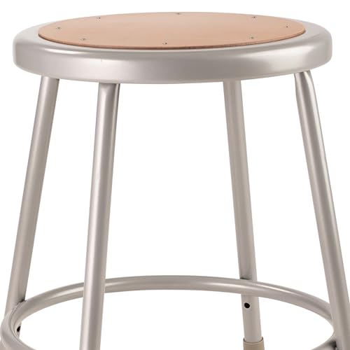 NPS 18" High Heavy Duty Steel Stool, Grey - color: Grey, size: 18"