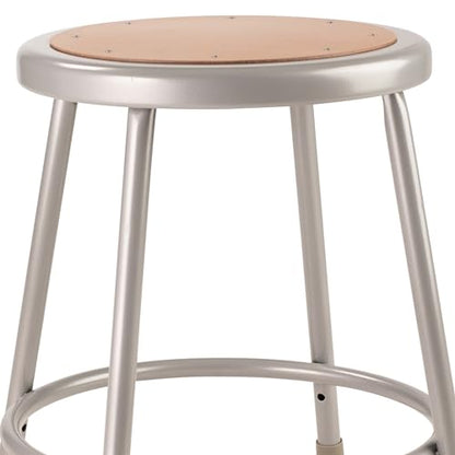 NPS 18" High Heavy Duty Steel Stool, Grey - color: Grey, size: 18"