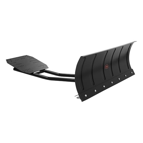 VEVOR Snow Plow Kit, 48in Universal Snow Plow Attachment, Height & Left-Right Adjustable, Quick to Detach, Steel ATV Scrape Blade, 3 Mount Options, Efficient Snows Clearing, for Most ATVs & UTVs - size: 48inch