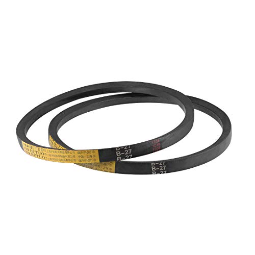 uxcell B27 V-Belts 27" Pitch Length, B-Section Rubber Drive Belt 2pcs - size: 27"