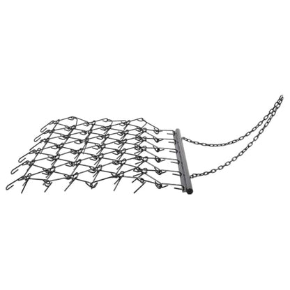 5x4.5FT Heavy Duty Chain Harrow Drag, Steel Field Leveler for ATV Tractor