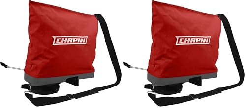 Chapin 84700A 25-Pound Professional Handheld Bag Seed Spreader with Waterproof Bag,Enclosed Gears,Rear Baffle,Adjustable Shoulder Strap and Multiple Spread Options,Red,(Pack of 2) - size: 2-Pack