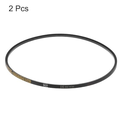 HARFINGTON 2Pcs M-37 Rubber V Belt 37" Lp 10mm W 5.5mm H, JIS Standard - size: 37"
