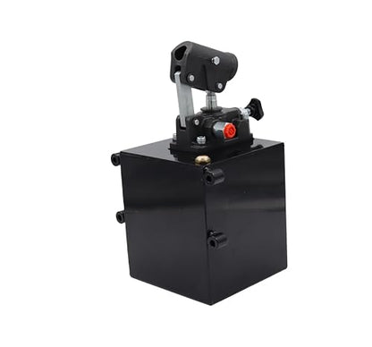 Spare Parts Holland - Single Acting Hydraulic Piston Hand Pump with Release Knob, Hand Operated Hydraulic Pump 3/8" NPTF Ports (1.5 CID 5 Qrt Tank (1.3 Gal) - size: 1.5 CID 5 Qrt tank (1.3 Gal)