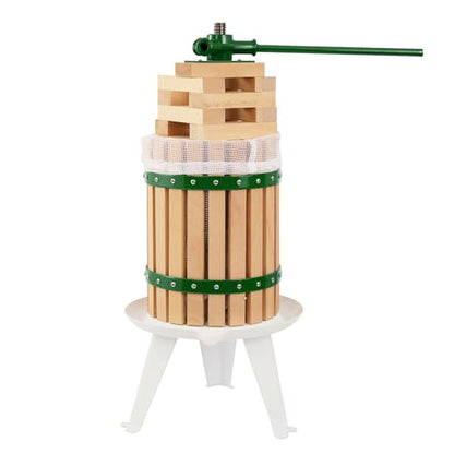 CAELUM Fruit Wine Press 4.75 Gallon, Manual Cider Maker for Kitchen Green - color: Green, size: 4.75Gallon