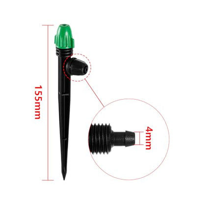 HUISUYTON 30PCS 1/4" Drip Irrigation Spray Emitters Lock Barbed Leak-Proof - size: 30PCS Misting