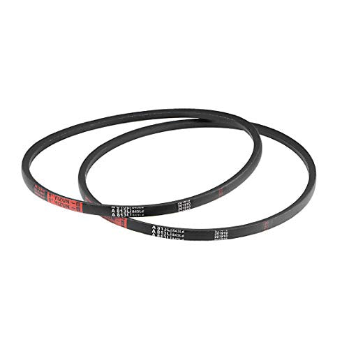 uxcell A813 V-Belts 813mm Inner Girth 13mm Top Width 8mm Thickness A-Section Rubber Drive Transmission Belt 2pcs - size: 32"