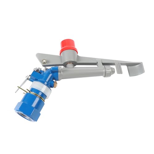 1" Water Spray Gun, Zinc Alloy Agricultural Irrigation Spray Gun, 360° Large-Area Irrigation Spray Mini-Gun Sprinkler with Nozzle Set for Garden Farm Lawn - size: A