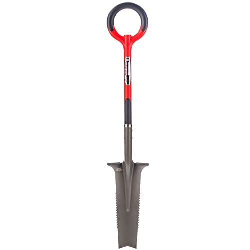 Root Slayer 22811 Drain Spade for Trenching & Landscaping, Red - style: Drain Spade