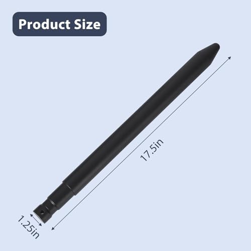 17" Heavy-Duty Stabilizer Hay Bale Spear Attachment,Skid Steer Attachments without Sleeves, Black Powder-Coated Carbon Steel Construction, Fits Skid Steer Mount Plate, Tractors & Loaders, for Farm - size: black