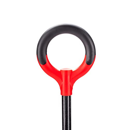 Root Slayer 22411 Mini Digger Garden Shovel, Serrated Blade, Red - color: Red, size: Small