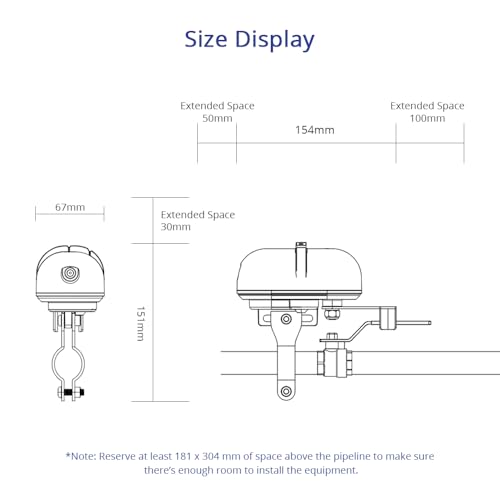 WiFi Smart Water Valve Controller, Remote Shutoff for 1/2 to 1 in Pipe - style: WiFi Version