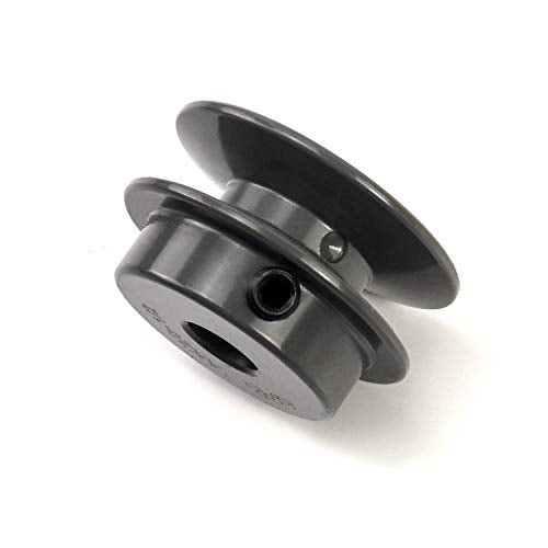 QWORK Single Groove Web Sheaves, 2.05" OD 1/2" Bore V-Belt Sheave for V-Belt,AK2012 - size: 1/2" Bore, 2.05" OD