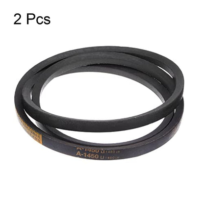 HARFINGTON 2pcs A-1450 V-Belts Drive Belt 1450mm Inner 13mm Width 8mm Thickness Girth Rubber for Power Transmission