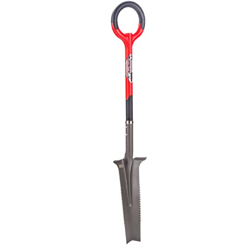 Root Slayer 22811 Drain Spade for Trenching & Landscaping, Red - style: Drain Spade