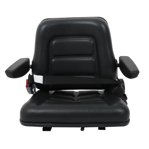 GXYWADY Universal Adjustable Forklift Seat Replacement for Excavator Forklift Tractor Skid Loader Backhoe Dozer Telehandler