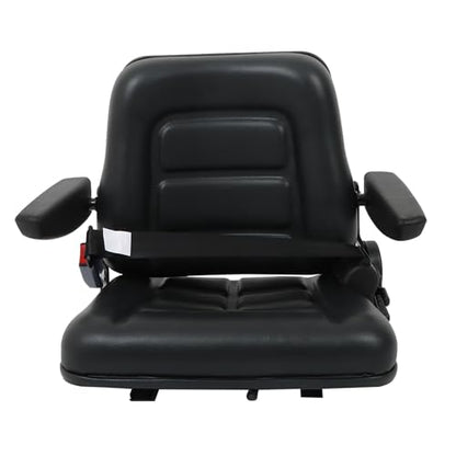 GXYWADY Universal Adjustable Forklift Seat Replacement for Excavator Forklift Tractor Skid Loader Backhoe Dozer Telehandler