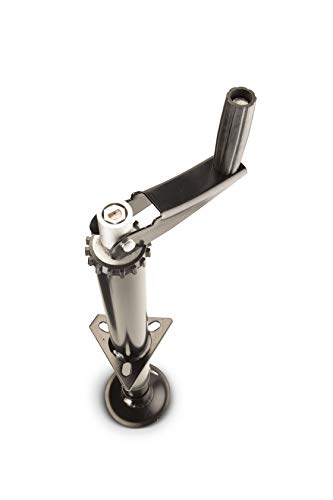 Lippert Quick Drop Tongue Jack for A-Frame Travel, Cargo, and Utility Trailers or 5th Wheel RVs, Black