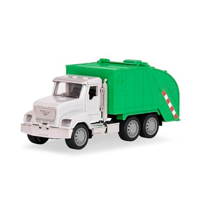 Driven by Battat – 7-Inch Work Vehicle Toy with Lights & Sounds, Movable Parts, Educational Truck for Boys & Girls, Durable Design, Realistic Details, 3+ Years Toy for Kids - style: Recycling Truck