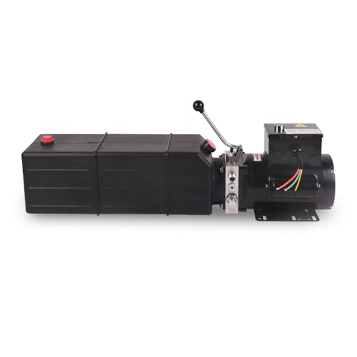 Doppy Hydraulic Pump 16 Quart, 4 Gallon Hydraulic Power Unit 220V 2HP 3450 RPM Single Phase Electric Hydraulic Car Lift Pump for Dump Trailer Car Lifting & Industrial