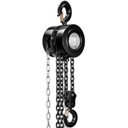 SPECSTAR Hand Chain Hoist 2 Ton 4400 Lbs Capacity 10 Feet with 2 Hooks - color: Black, size: 2 Ton
