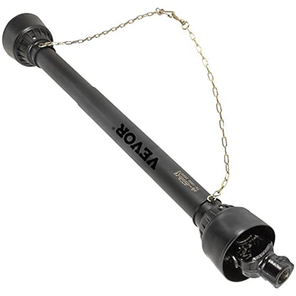VEVOR PTO Shaft 1-3/8" PTO Drive Shaft 6 Spline Tractor Round Implement End - size: 43"-61"