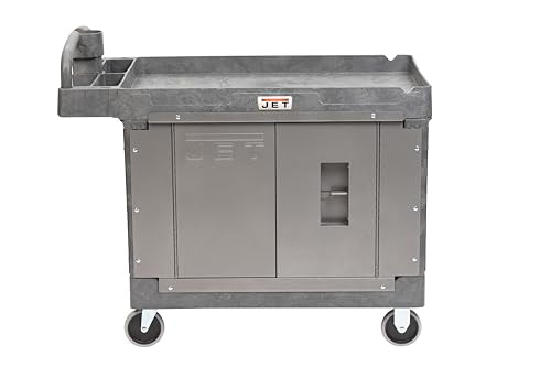 JET PUC-4325 Resin Utility Cart with JT1-125 Load-N-Lock Security System